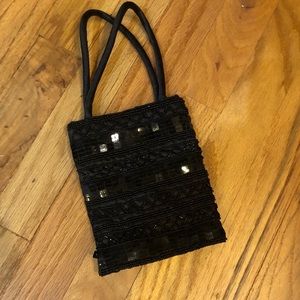 Little Black Embellished Bag